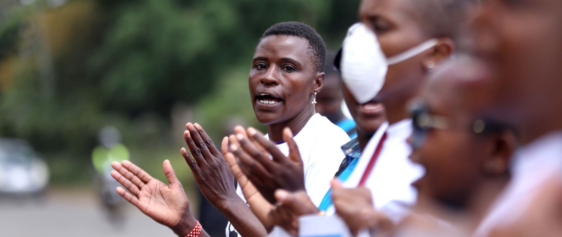 Members of civil society protest in Nairobi, Kenya - 04 Mar 2020