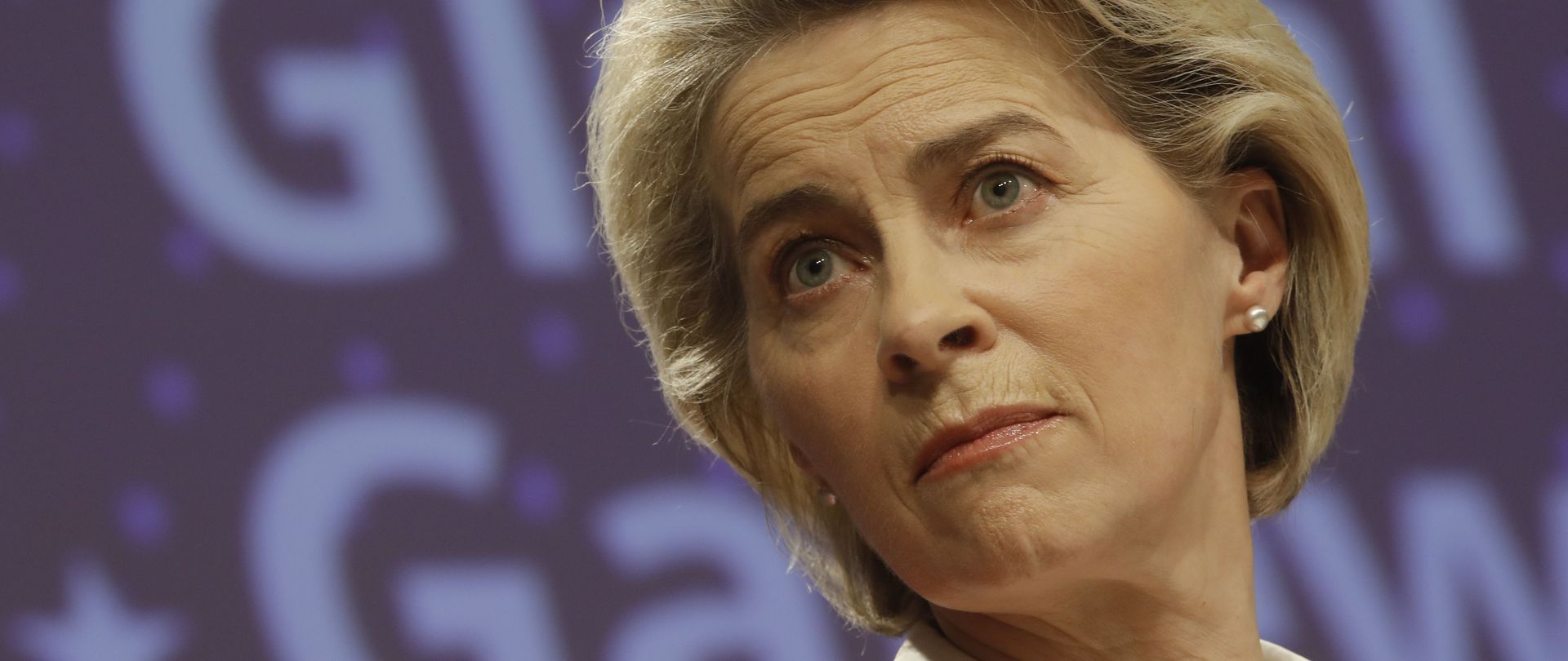 President of the European Commission Ursula von der Leyen gives a press conference on the Global Gateway in Brussels, Belgium, 01 December 2021.