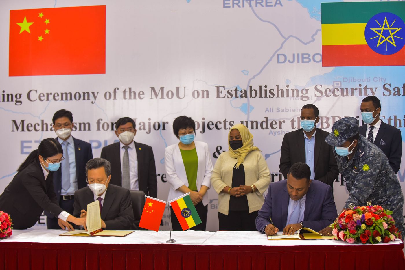 On March 6, 2021, China and Ethiopia signed a Memorandum of Understanding (MoU) establishing security safeguarding measures for BRI projects (BRI) in Ethiopia. 
