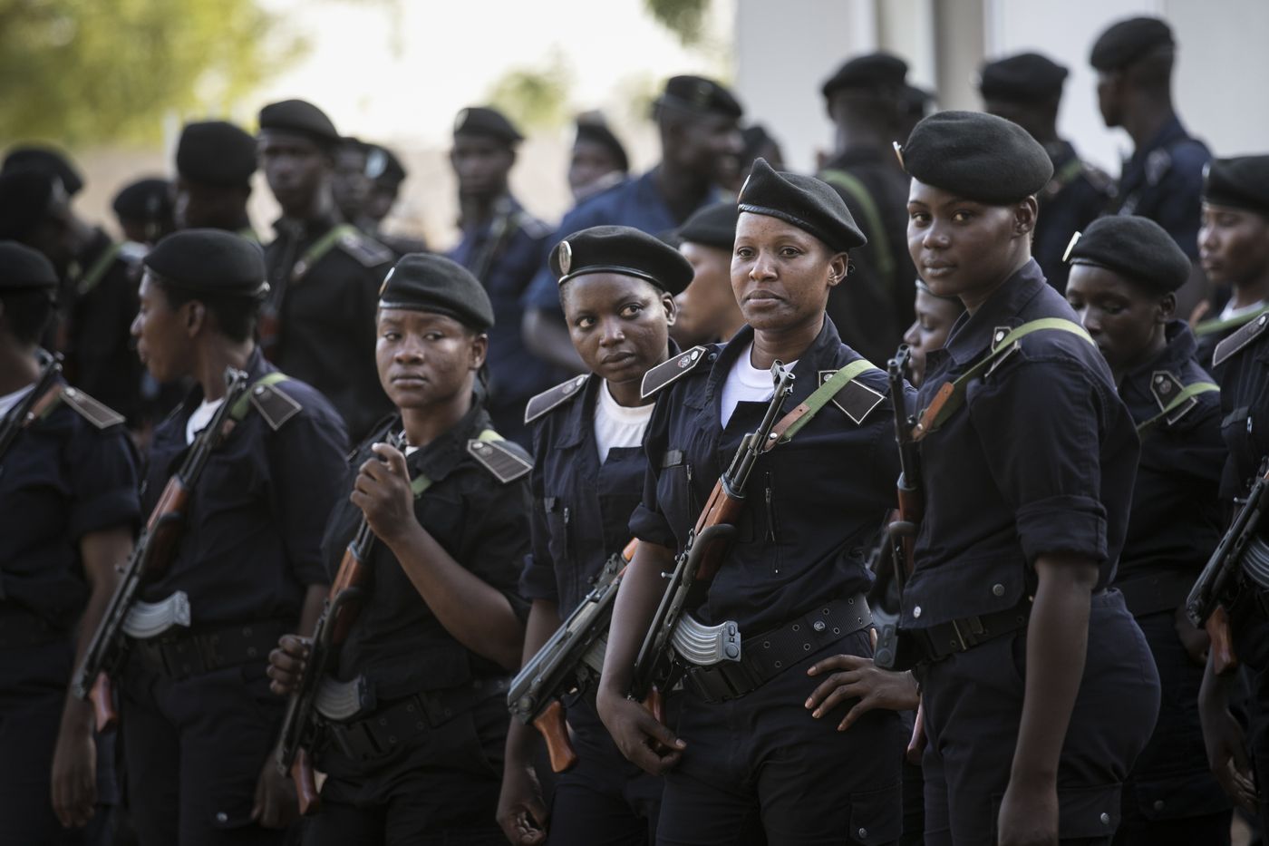 2017: Malische Polizistinnen der Nationalen Polizeischule in Bamako