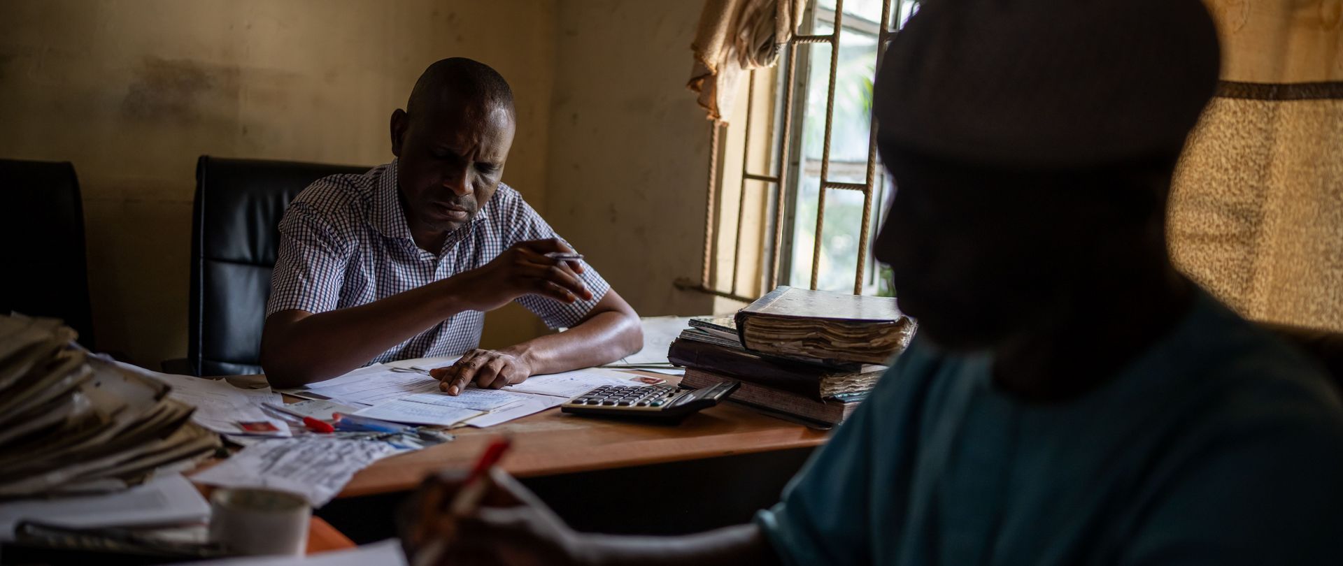 Staff at the German-Nigerian Center for Jobs, Migration and Reintegration in Lagos, Nigeria