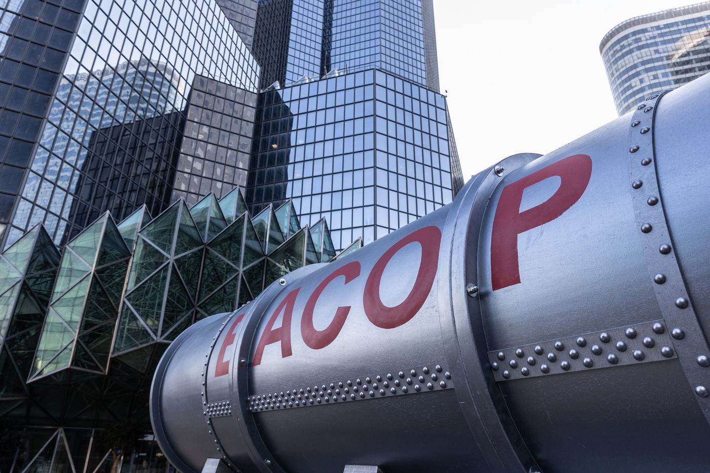 Paris, 2022: Activist protest the construction of EACOP in front of Total